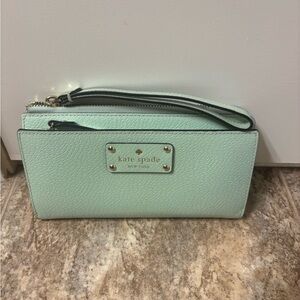 Kate Spade Light Green Wristlet